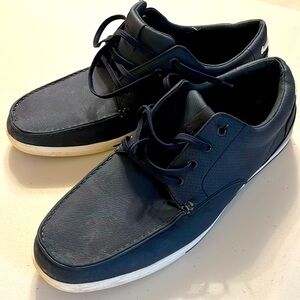 Men’s navy boat shoes
